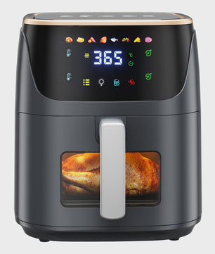 7L Airfryer met Zichtvenster - 1500W, Digitaal Touchscreen, Vaatwasserbestendig