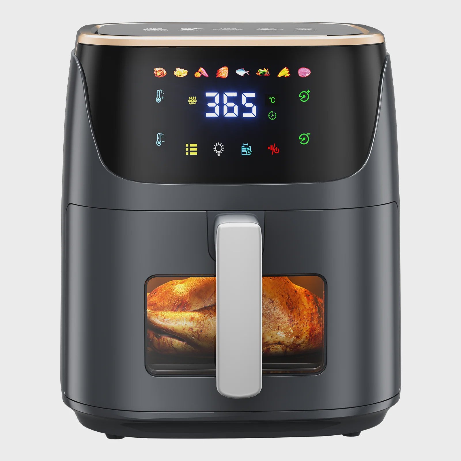 7L Airfryer met Zichtvenster - 1500W, Digitaal Touchscreen, Vaatwasserbestendig