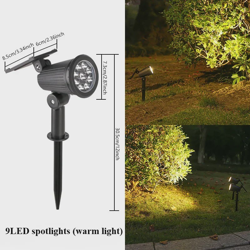 Solar LED Tuin Spots (2 stuks) - Verstelbaar, Waterdicht & Automatisch Verlichtend