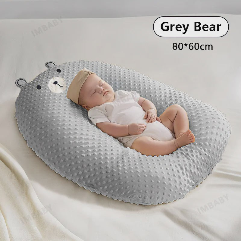 Ergonomisch Baby Voedingskussen - Ultra Zacht, Wasbaar & Rugondersteuning voor Comfortabel Voeden & Minder Spugen