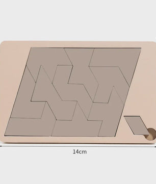 Houten 3D Puzzel Blokken Spel - Logica Training & Ouder-Kind Interactie