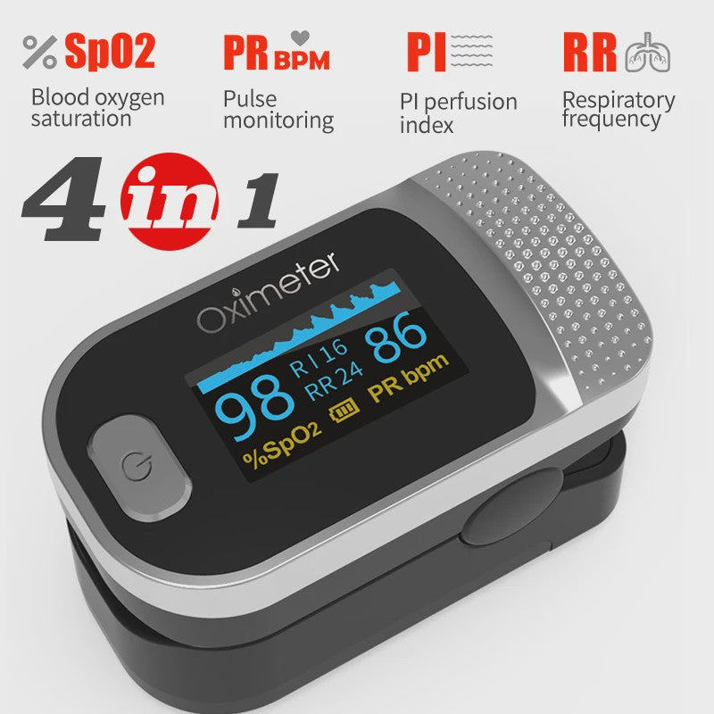 Vinger Pulse Oximeter met OLED Display - Meet Zuurstofsaturatie & Hartslag