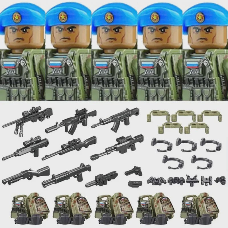 Bouwstenen Militaire Special Forces Commando Figuren met Wapens