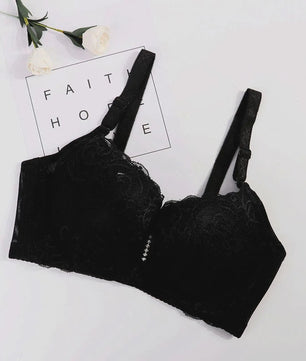 Plus Size Kant BH met Push-Up Effect - Comfortabele Bralette voor Dames (80-105 C/D Cup)
