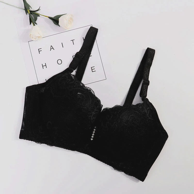 Plus Size Kant BH met Push-Up Effect - Comfortabele Bralette voor Dames (80-105 C/D Cup)