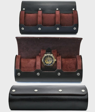 Luxe PU Lederen Horloge Reiskoffer met 6 Vakken - Organiseer en Bescherm uw Horloges