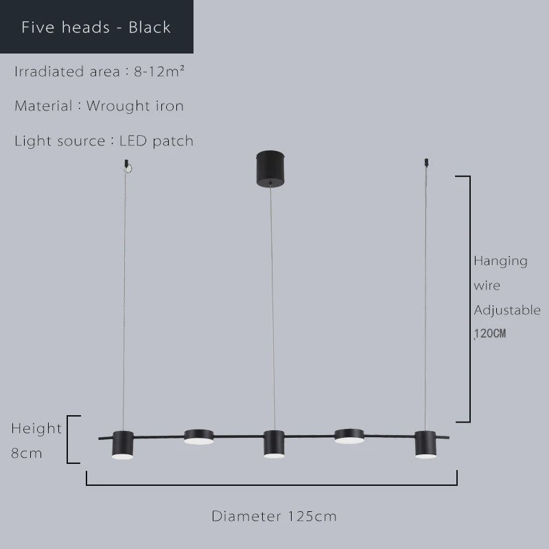 Moderne LED Plafond Hanglamp voor Woonkamer, Eetkamer & Keuken - Dimbare Verlichting