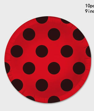 Lieveheersbeestje Feestartikelen Set - Bordjes, Bekers, Decoratie voor Kinderfeestjes
