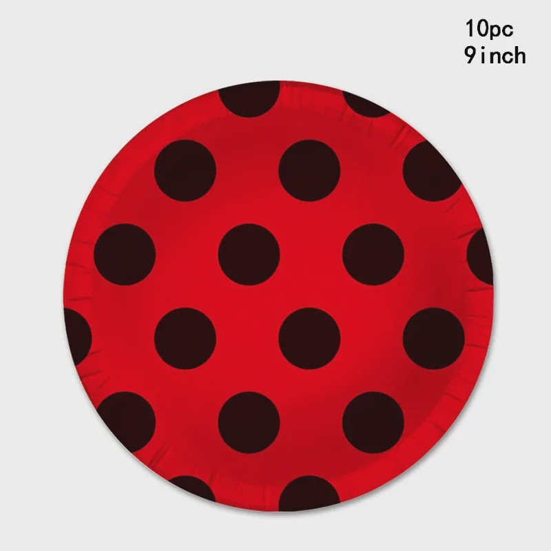 Lieveheersbeestje Feestartikelen Set - Bordjes, Bekers, Decoratie voor Kinderfeestjes