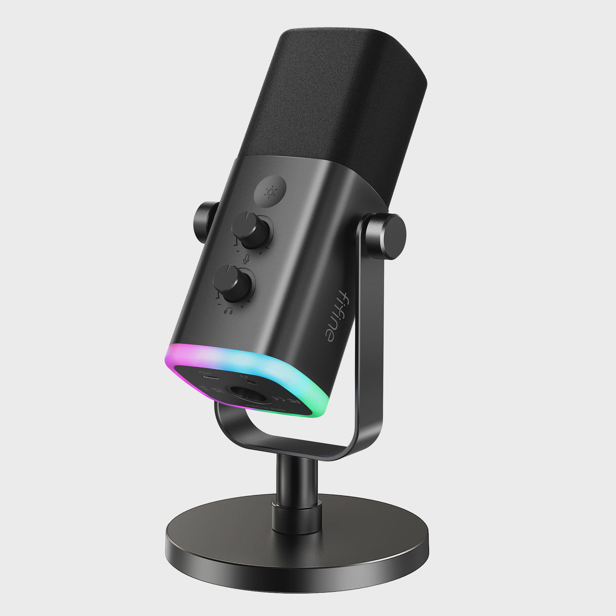 FIFINE AM8 Dynamische Microfoon: USB/XLR, RGB, Mute & Koptelefoonaansluiting voor Gaming, Streaming & Opnames