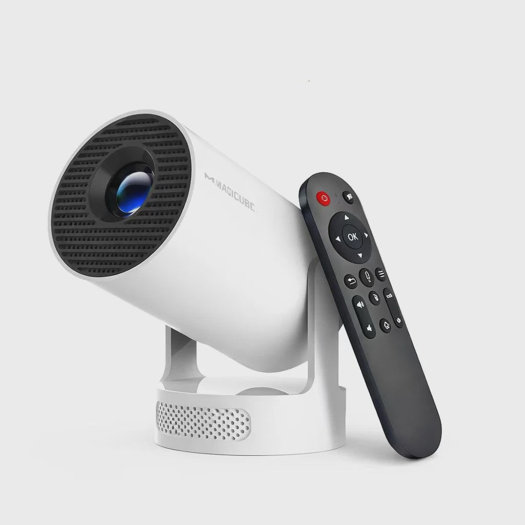 Magcubic HY300 Pro+ Mini Projector: 8K Ondersteuning, Android 14, WiFi 6, Draagbaar met 5W HiFi Speaker