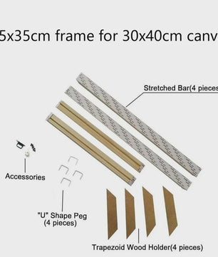 Moderne Houten Canvas Frame - 24 Maten voor Foto, Olieverf & Diamond Painting