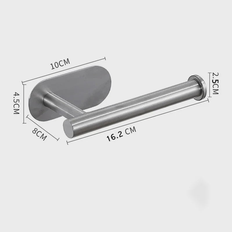 Zelfklevende RVS Toiletrolhouder & Keukenrolhouder - Wandmontage