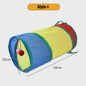 Opvouwbare Katten Speeltunnel - Interactief Speelgoed voor Katten & Konijnen - Beige/Bruin