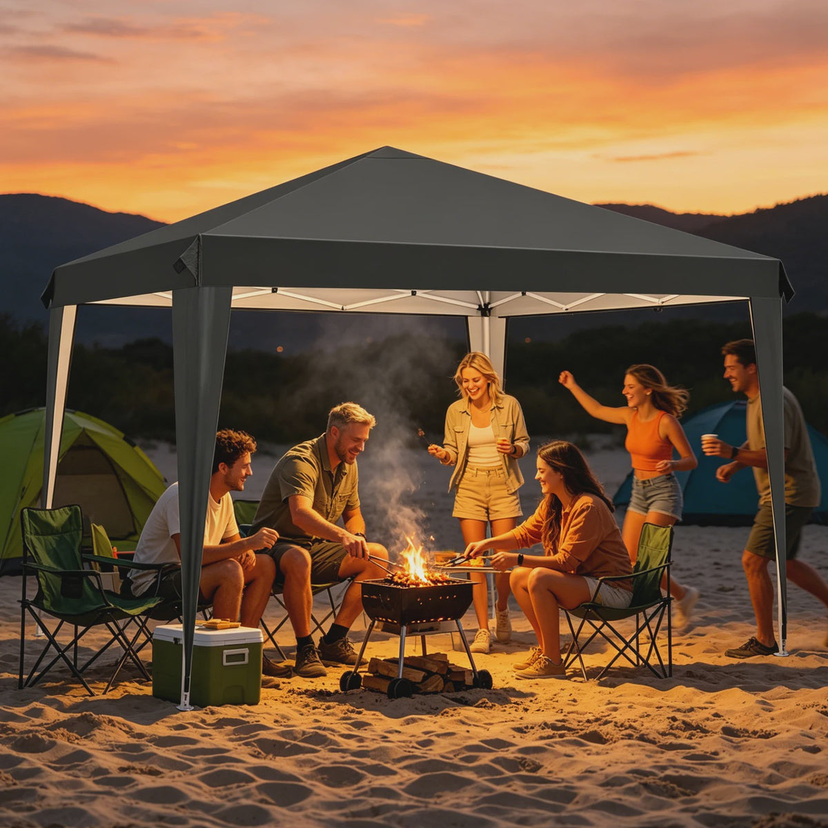 Pop-Up Partytent 3x3m - Waterdicht & UV-beschermend - Snel Opzetbaar