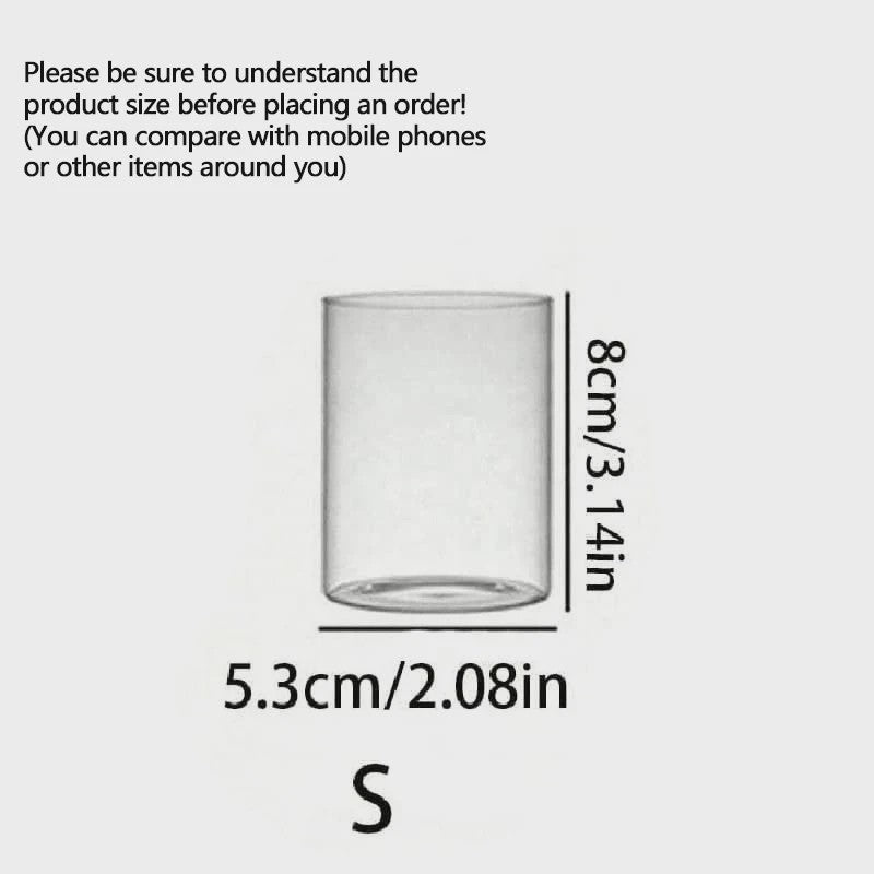 Cilindrische Glazen Kaarsenhouder - Hoog Borosilicaat Glas voor Decoratie