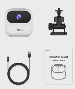 Ourlife A800 Mini WiFi Camera 1080P HD met Bewegingsdetectie en Magnetische Bevestiging