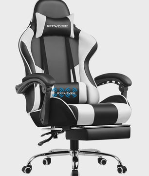 Gtplayer Ergonomische Gaming Chair met Massagefunctie en Voetensteun