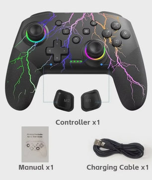 Draadloze Pro Controller met Programmeerbare Functies voor Switch & PC