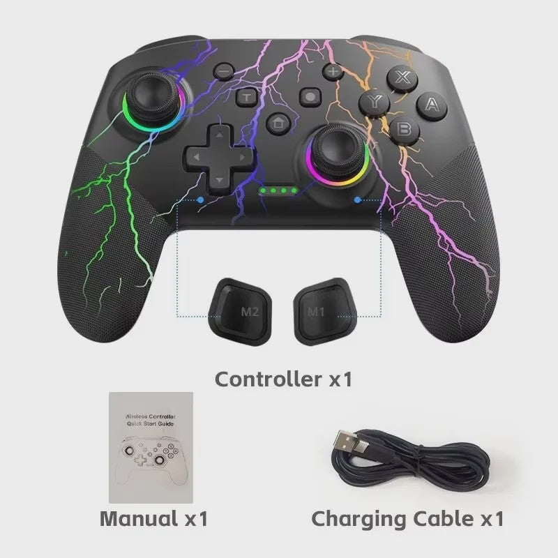 Draadloze Pro Controller met Programmeerbare Functies voor Switch & PC