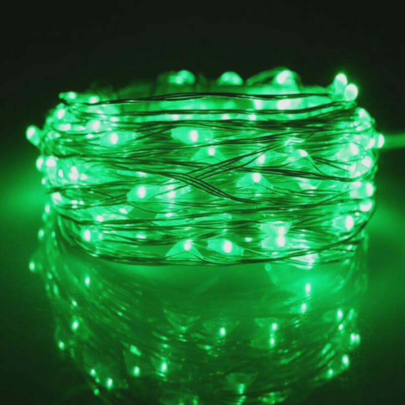 Sfeervolle LED-lichtslinger op Batterijen - Koperdraad, 1-10 Meter