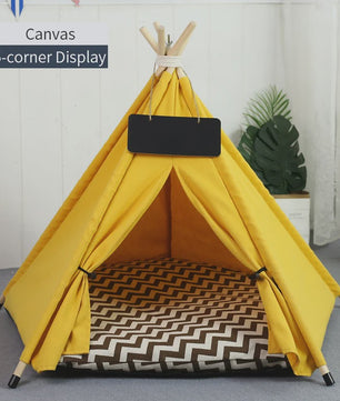 Stijlvolle Huisdierten Teepee Tent - Comfortabel & Wasbaar Bed voor Katten en Kleine/Middelgrote Honden