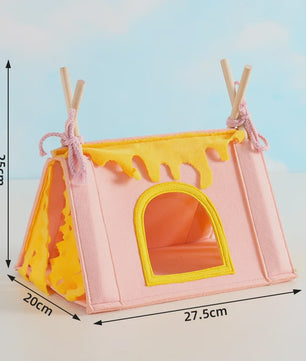 Dieren Tipi Tent - Schuilhuisje voor Konijn, Cavia, Hamster & Kleinvee