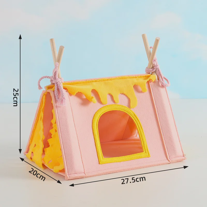 Dieren Tipi Tent - Schuilhuisje voor Konijn, Cavia, Hamster & Kleinvee