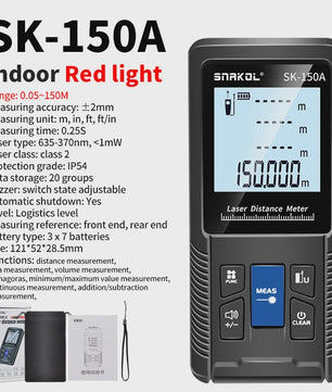 Digitale Laser Afstandsmeter 40m-120m - Precisie Meetlint met Diverse Functies