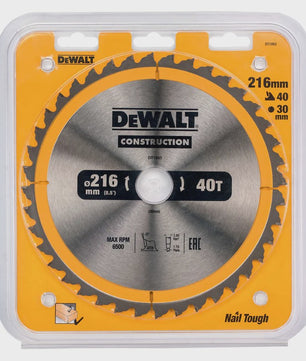 DEWALT Hardmetalen Zaagbladen voor Hout - 216/254/305MM - 40/60/80T