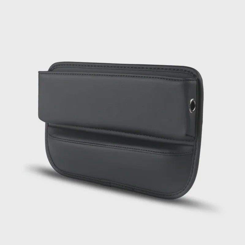 Universele Autostoel Opbergbox met Bekerhouder - Leer - Crevice Organizer