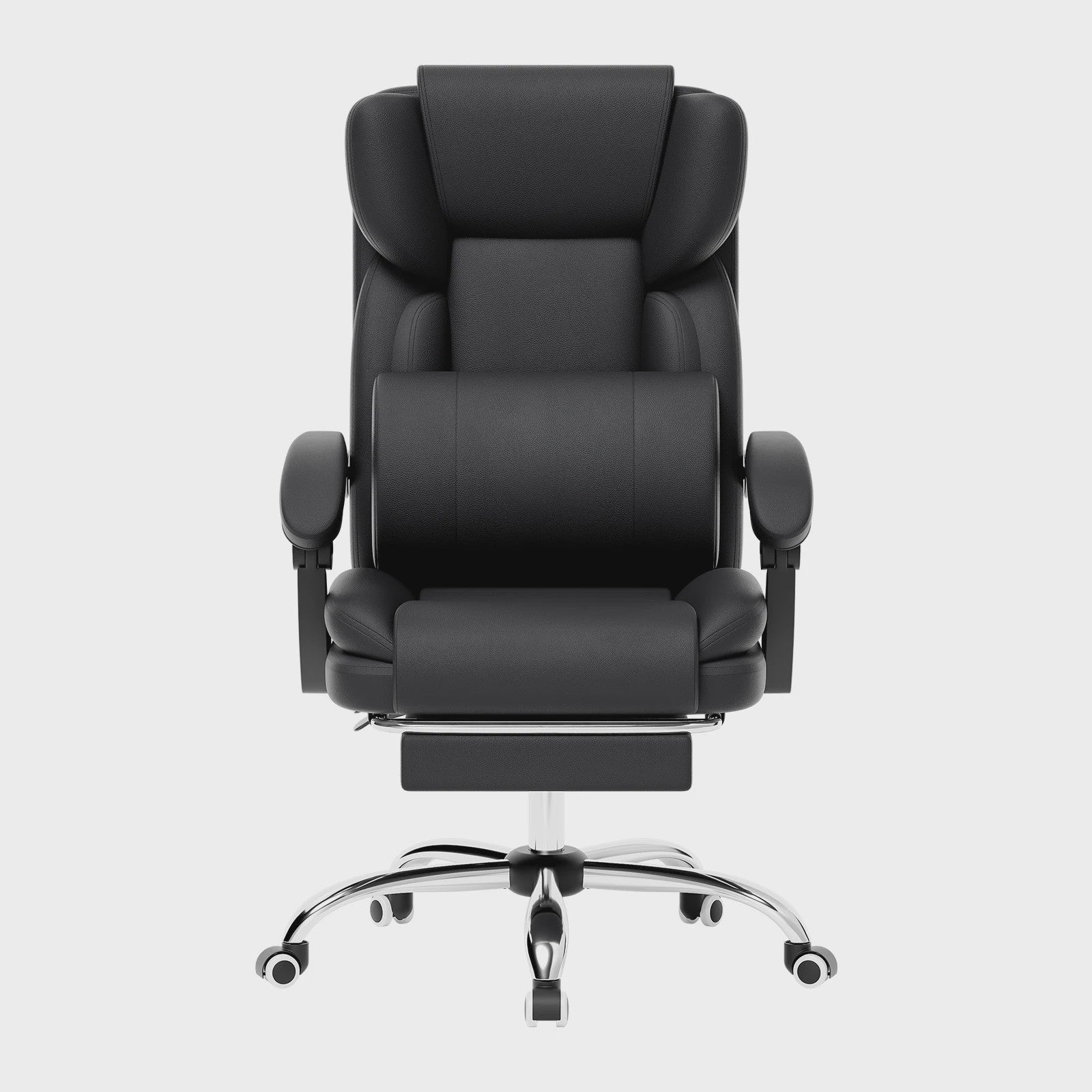 Ergonomische Bureaustoel met Voetensteun en Rugondersteuning - Comfortabel Thuiswerken en Gamen
