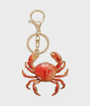 Unieke Krab Sleutelhanger - Stijlvolle Oceaan Dieren Hanger met Karabijnsluiting