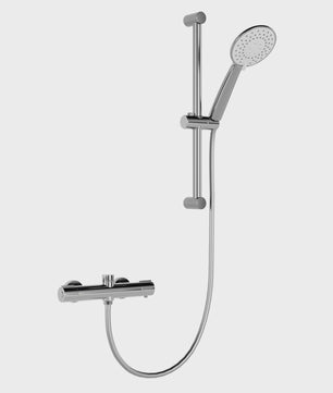 Thermostatische Douchekraan Set met Handdouche en 3 Straalstanden - Wandmontage Badkamer Mixer