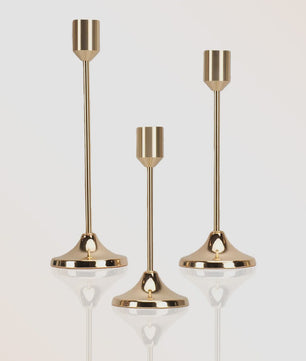 Set Kaarsenstandaards Klassiek Bullet-Head - Goud & Zwart - Decoratie & Tafeldecoratie