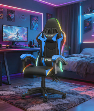 Gartistgo Ergonomische Gaming Stoel met RGB LED Verlichting