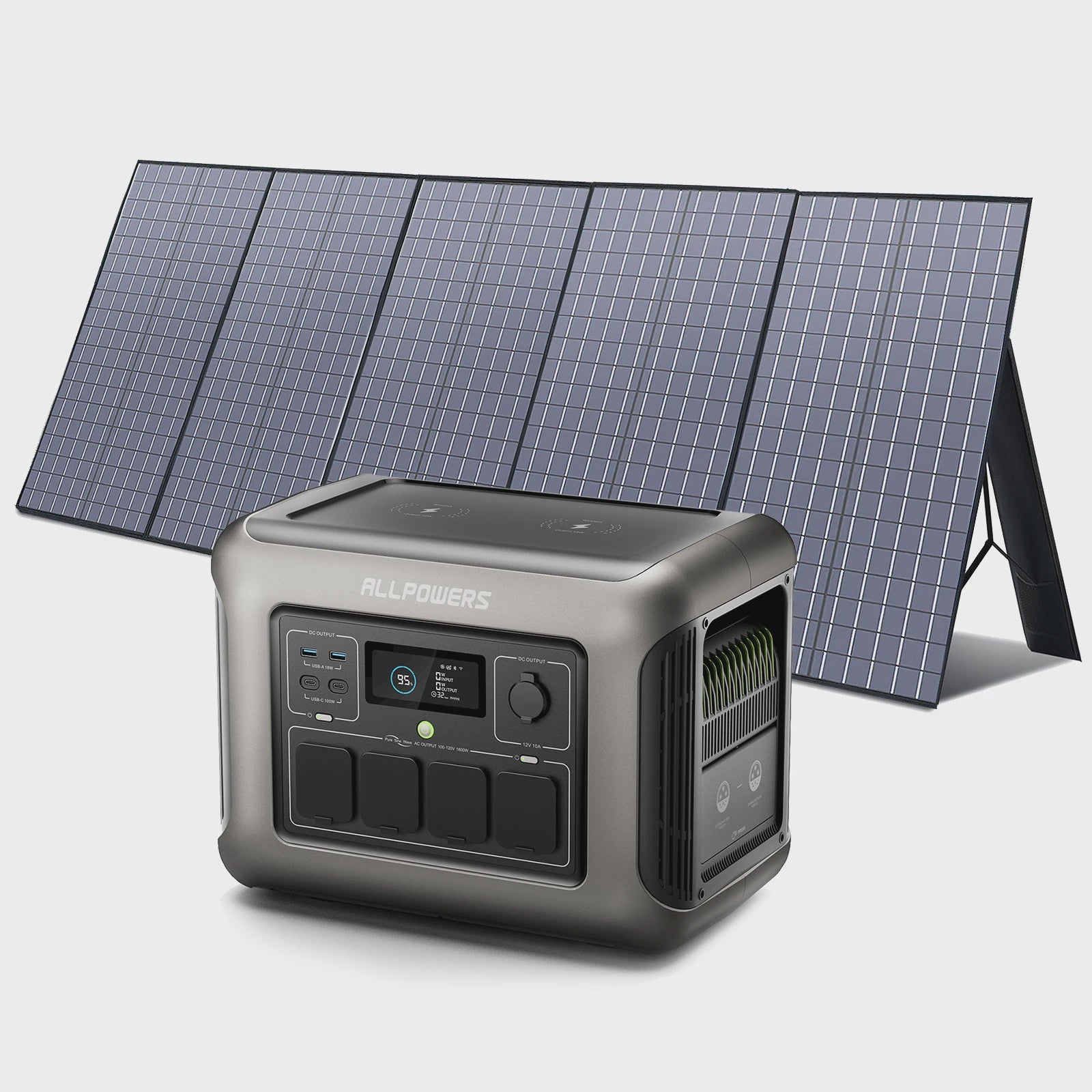 ALLPOWERS R1500 Power Station 1152Wh met 100W/200W/400W Zonnepaneel - Draagbare Energie voor Camping & Tuinfeest