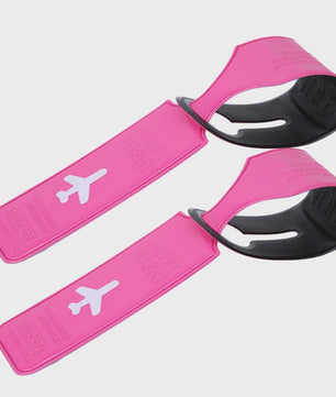 Set van 2 Draagbare Bagagelabels - Stevige Kleuren Kofferhangers voor Reizen