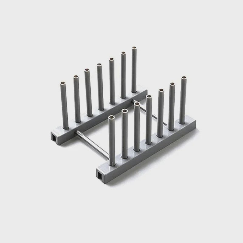 Praktische Bamboe Bordenhouder & Afdruiprek - Houten Keuken Organizer