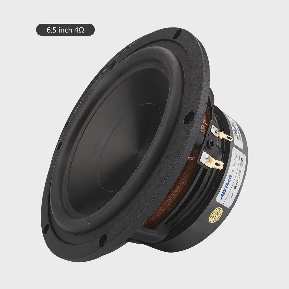AIYIMA 6.5 inch HIFI Woofer Speaker - 100W Midrange Bass Loudspeaker voor Home Theater & DIY