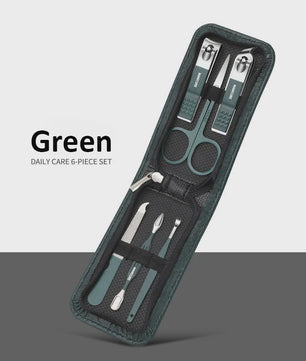 Professionele Manicure & Pedicure Set (9 Delig) - Roestvrij Staal met Reis Etui
