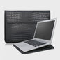 Luxe Croco Leren Laptop Sleeve & Stand voor MacBook Air/Pro 13-16 Inch