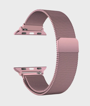 Milanese Band voor Apple Watch Ultra 2/3 49mm & Series 1-11 (38-45mm) - Roestvrij Staal, Magnetische Sluiting