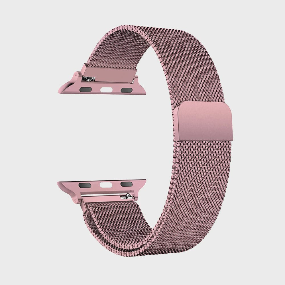 Milanese Band voor Apple Watch Ultra 2/3 49mm & Series 1-11 (38-45mm) - Roestvrij Staal, Magnetische Sluiting