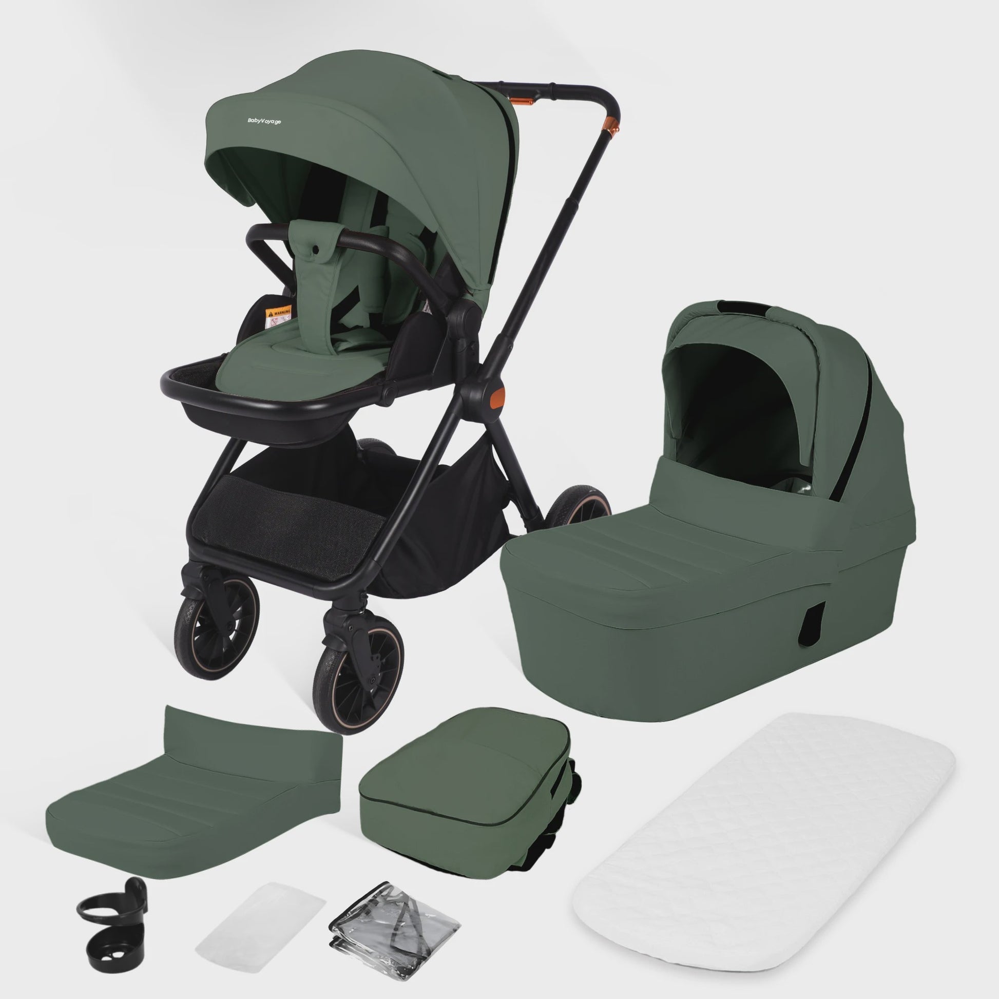 Lichtgewicht 2-in-1 Babybuggy: Multifunctioneel, Omkeerbaar en Makkelijk Inklapbaar
