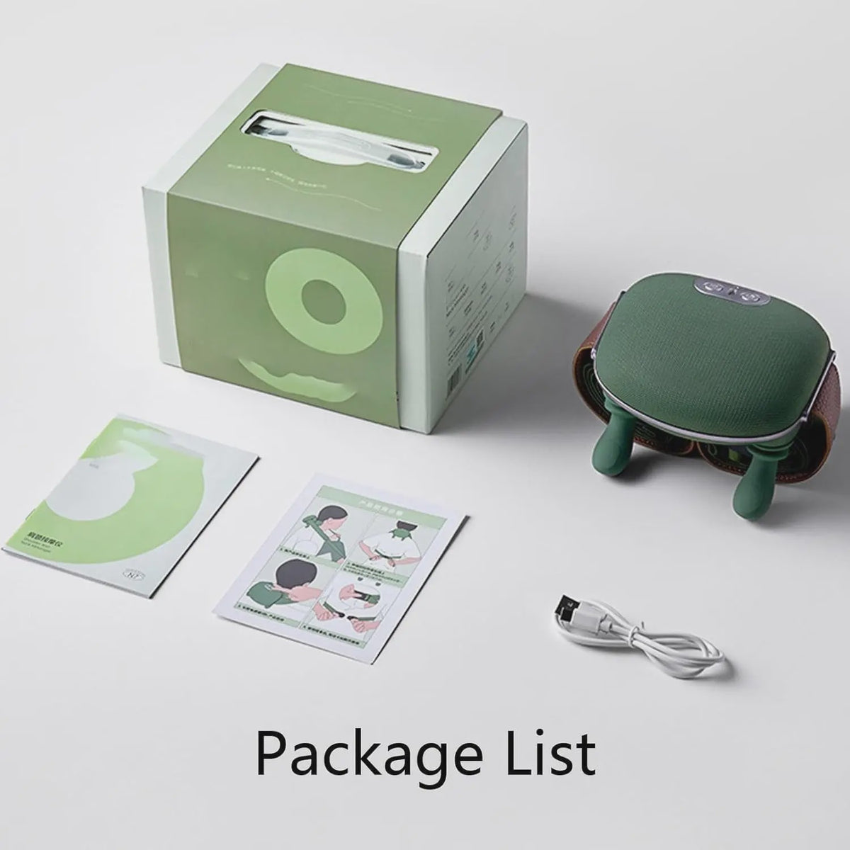 Draadloze Nek- en Schoudermassager met Verwarmingsfunctie & 3 standen - USB Oplaadbaar