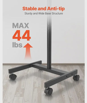 Mobiele TV Standaard op Wielen | 17-55 Inch | 20kg Draagvermogen | VESA 200x200