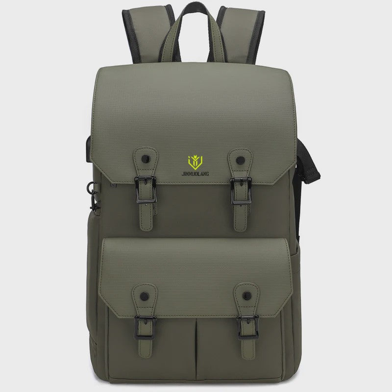 Waterdichte Fototas Rugzak - Retro Stijl, Grote Capaciteit voor Camera & Laptop