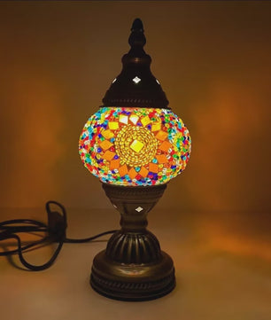 Handgemaakte Mozaïek Tafellamp - Vintage Art Deco Stijl Nachtlampje
