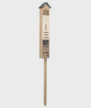 Houten Insectenhotel 150cm - Multifunctioneel & Rustiek Tuindecoratie voor Nuttige Insecten
